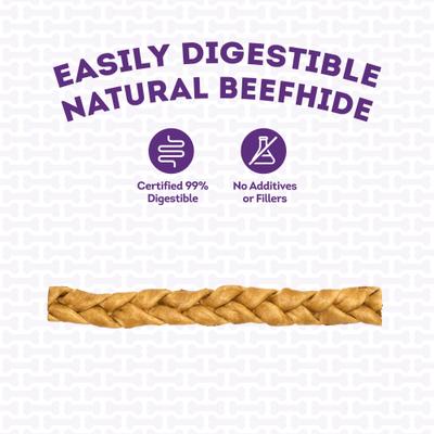 Show full view: Treatly USA Beefhide Braids 12 to 13-in Chicken Flavor Dog Chews, 2 count slide 8 of 10