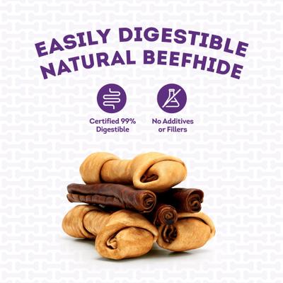 Show full view: Treatly USA Beefhide Large Assorted Chicken & Beef Flavor Dog Chews, 6 count slide 8 of 10