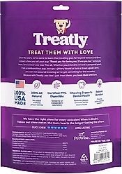 Treatly USA Beefhide Chips Chicken & Beef Flavor Dog Chews, 12-oz bag slide 2 of 9
