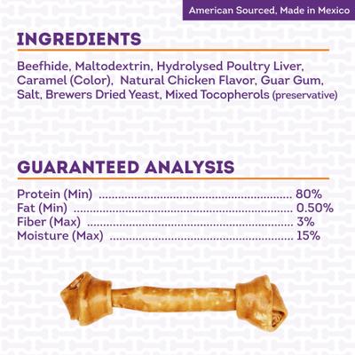 Show full view: Treatly American Beefhide Bones 12 to 13-in Chicken Flavor Dog Chews slide 5 of 10
