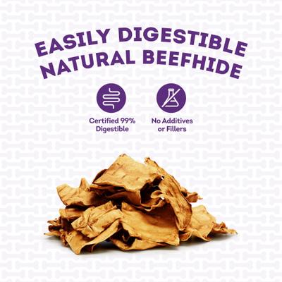 Show full view: Treatly American Sourced Beefhide Chips Chicken Flavor Dog Chews, 22-oz bag slide 8 of 10