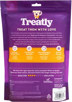 Show full view: Treatly Beefhide Munchy Sticks 5-in Chicken Flavor Dog Chews, 1.5-lb bag slide 3 of 10
