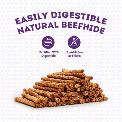 Show full view: Treatly Beefhide Munchy Sticks 5-in Chicken Flavor Dog Chews, 1.5-lb bag slide 8 of 10