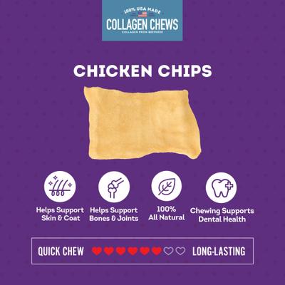 Show full view: Treatly USA Collagen Chips Assorted Chicken Marinade Flavor Dog Chews, 14-oz bag slide 5 of 11