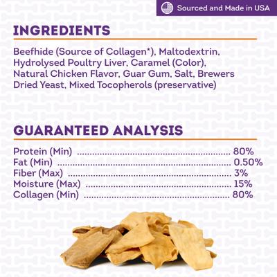 Show full view: Treatly USA Collagen Chips Assorted Chicken Marinade Flavor Dog Chews, 14-oz bag slide 6 of 11