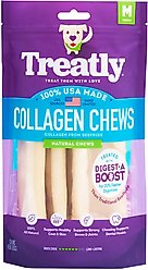 Treatly USA Collagen Wraps 6 to 7-in Natural Flavor Dog Chews, 4 count