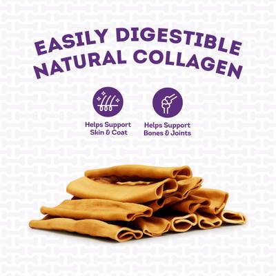 Show full view: Treatly USA Collagen Wraps 6 to 7-in Chicken Marinade Flavor Dog Chews, 4 count slide 8 of 10