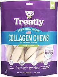 Treatly USA Collagen Twist 6 to 7-in Natural Flavor Dog Chews, 6 count