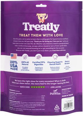 Show full view: Treatly USA Beefhide Bones 5 to 6-in Natural Flavor Dog Chews, 7 count slide 3 of 10