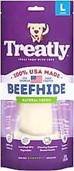 Treatly USA Beefhide Bones 9 to 10-in Natural Flavor Dog Chews