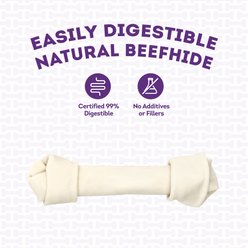 Treatly USA Beefhide Bones 9 to 10-in Natural Flavor Dog Chews slide 2 of 8