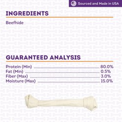 Treatly USA Beefhide Bones 15 to 17-in Natural Flavor Dog Chews slide 2 of 9