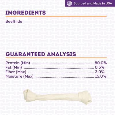 Show full view: Treatly USA Beefhide Bones 15 to 17-in Natural Flavor Dog Chews slide 6 of 10