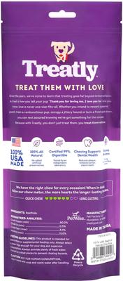Show full view: Treatly USA Beefhide Chip Rolls 10 to 11-in Natural Flavor Dog Chews, 10 count slide 3 of 10