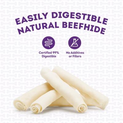 Show full view: Treatly USA Beefhide Rolls 6 to 7-in Natural Flavor Dog Chew Treats, 5 count slide 8 of 10