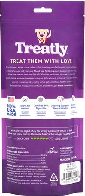 Show full view: Treatly USA Beefhide Rolls 8 to 9-in Natural Flavor Dog Chews, 2 count slide 3 of 10