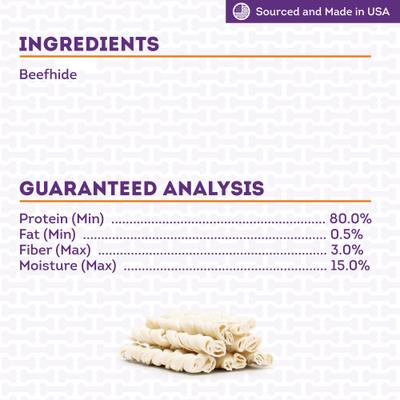 Show full view: Treatly USA Beefhide Braids 7 to 8-in Natural Flavor Dog Chews, 7 count slide 6 of 10