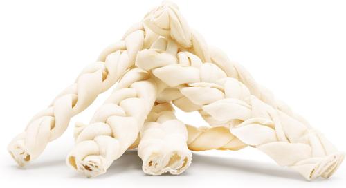 Show full view: Treatly USA Beefhide Braids 7 to 8-in Natural Flavor Dog Chews, 7 count slide 9 of 10