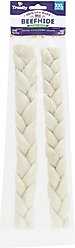 Treatly USA Beefhide Braids 12 to 13-in Natural Flavor Dog Chews, 2 count