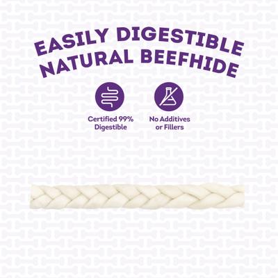 Show full view: Treatly USA Beefhide Braids 12 to 13-in Natural Flavor Dog Chews, 2 count slide 8 of 10