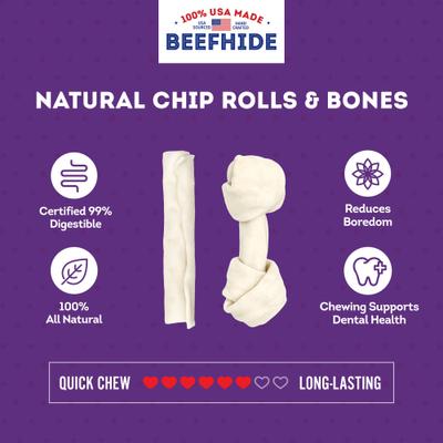 Show full view: Treatly USA Beefhide Small Assorted Natural Flavor Dog Chews, 10 count slide 5 of 9