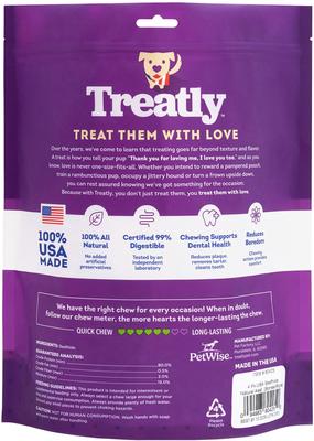 Show full view: Treatly USA Beefhide Medium Assorted Natural Flavor Dog Chews, 4 count slide 3 of 10