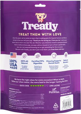 Show full view: Treatly USA Beefhide Large Assorted Natural Flavor Dog Chews, 6 count slide 3 of 10