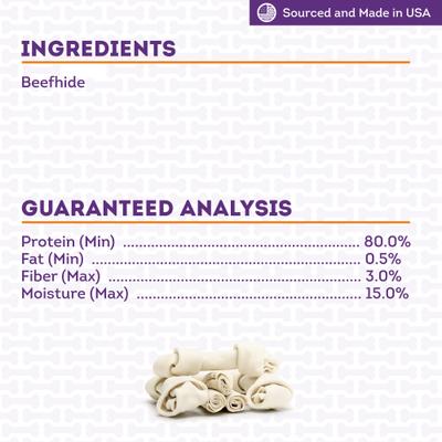 Show full view: Treatly USA Beefhide Large Assorted Natural Flavor Dog Chews, 6 count slide 6 of 10