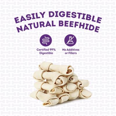 Show full view: Treatly American Sourced Beefhide Bones 6 to 7-in Natural Flavor Dog Chews, 3 count slide 8 of 10