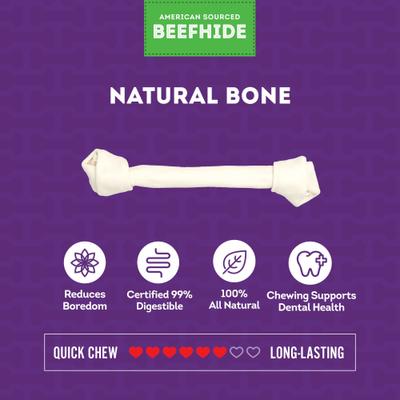 Show full view: Treatly American Sourced Beefhide Bones 15 to 17-in Natural Flavor Dog Chews slide 5 of 10