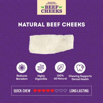 Show full view: Treatly Cowcheek Rolls 4-in Natural Flavor Dog Chews, 6 count slide 5 of 11