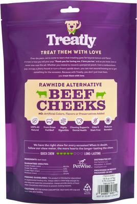 Show full view: Treatly Cowcheek Rolls 6-in Natural Flavor Dog Chews, 5 count slide 3 of 10