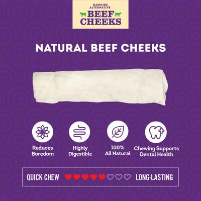 Show full view: Treatly Cowcheek Rolls 6-in Natural Flavor Dog Chews, 5 count slide 5 of 10