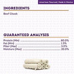 Treatly Cowcheek Rolls 6-in Natural Flavor Dog Chews, 5 count slide 2 of 9
