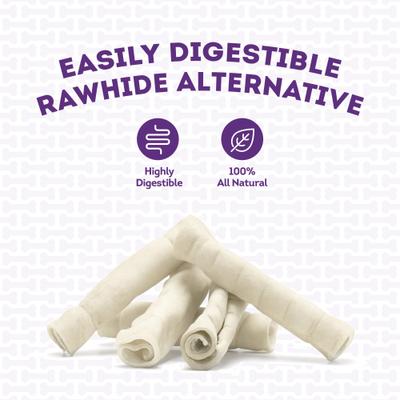 Show full view: Treatly Cowcheek Rolls 6-in Natural Flavor Dog Chews, 5 count slide 8 of 10