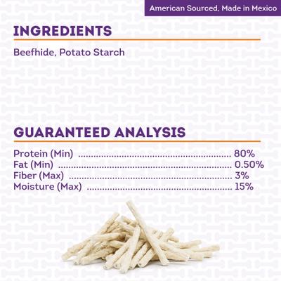 Show full view: Treatly Beefhide Munchy Sticks 5-in Natural Flavor Dog Chews, 1.5-lb bag slide 6 of 10