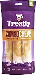 Treatly Combo Beefhide Rolls 7-in with Chicken Meat Wrap Dog Chews, 3 count slide 1 of 9