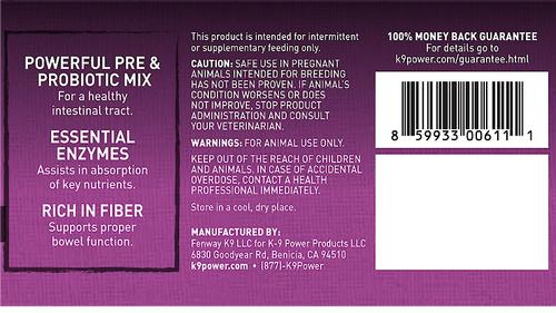 Show full view: K9 POWER Digest Forte Digestive Health Dog Supplement, 1-lb jar slide 6 of 7