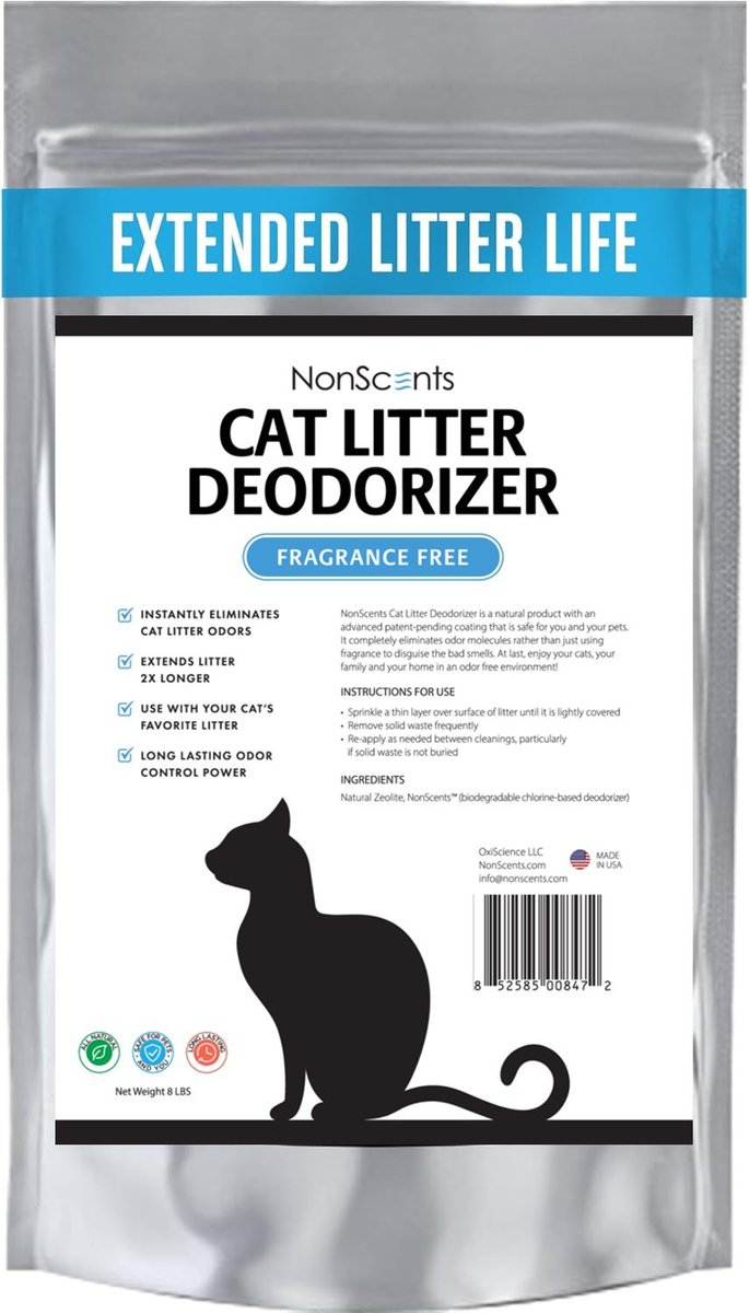 NONSCENTS Cat Litter Deodorizer, 8lb bag