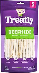 Treatly Beefhide Twist Sticks 5-in Natural Flavor Dog Chews, 1-lb bag