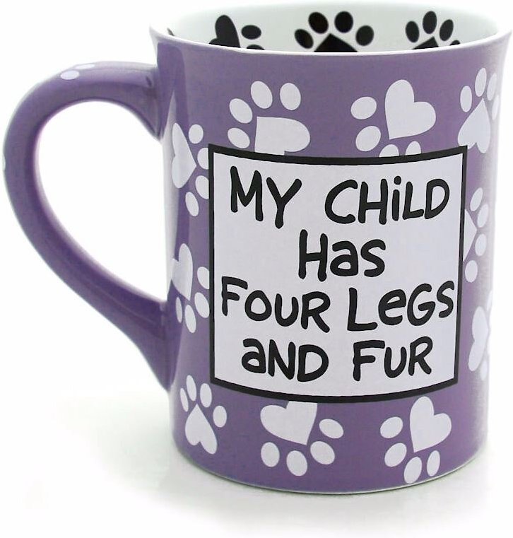 Mud Pie Zero Woofs Dog Mug & Dog Tag Set, Blue