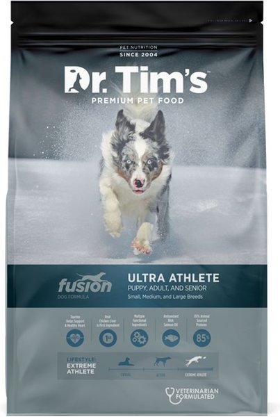 Dr. Tim's Ultra Athletic Fusion Formula Dry Dog Food, 40-lb bag slide 1 of 6