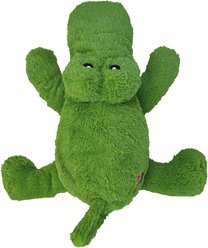 KONG Cozie Jumbo Ali Squeaky Dog Plush Toy, Green, X-Large
