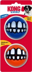 KONG Grinz by Rogz Variety Dog Ball Toy, Assorted, Large, 2 count slide 2 of 5