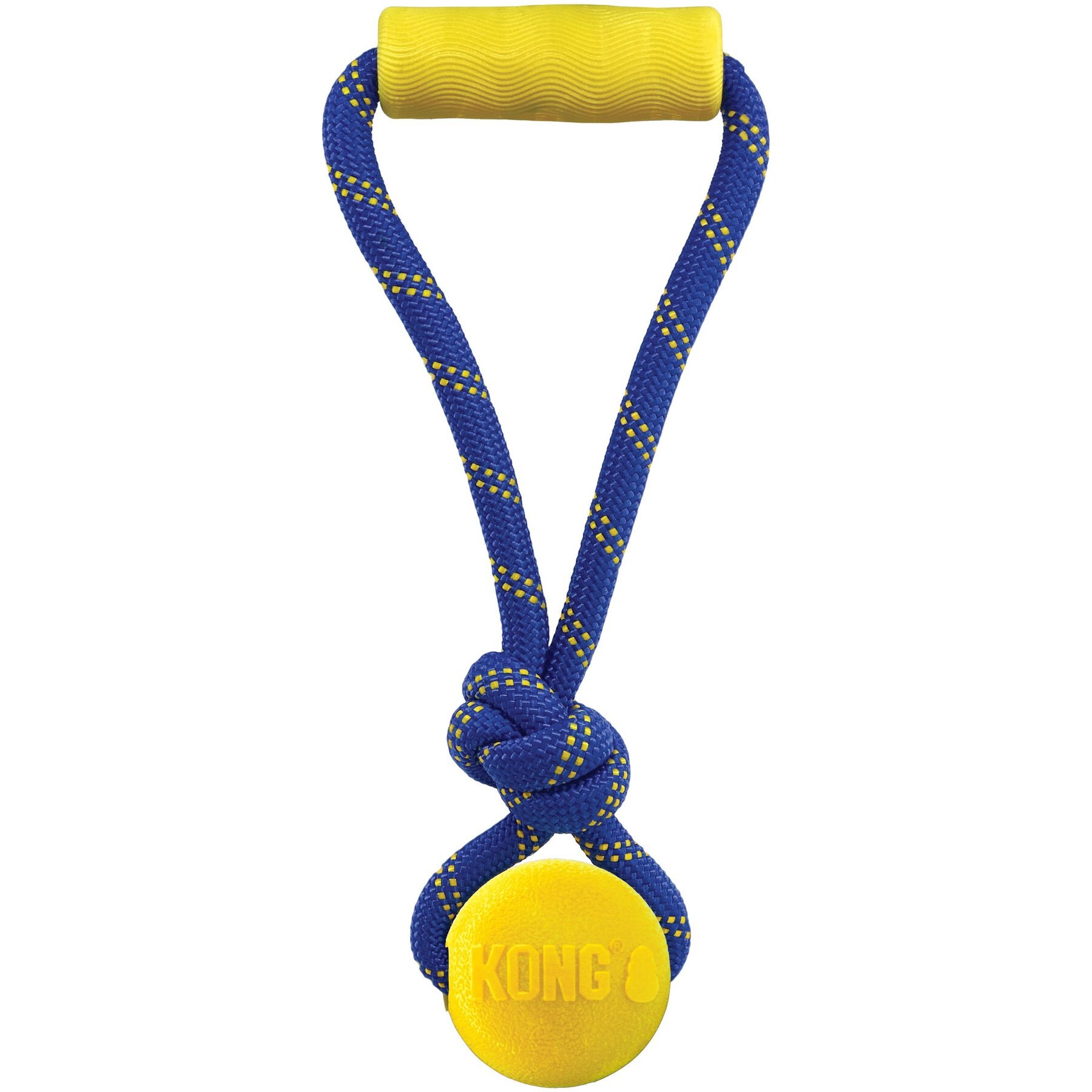 KONG Jaxx Brights Ball Rope Dog Toy