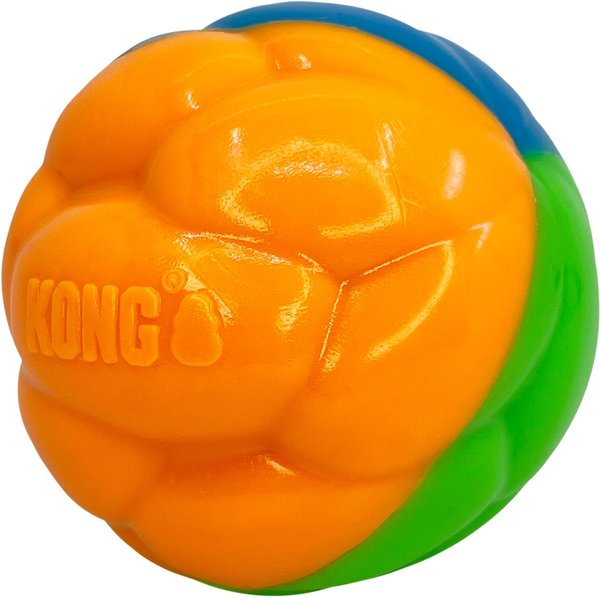KONG Twistz HighViz Dog Ropes Tug Toy Ball, Multicolor, Large