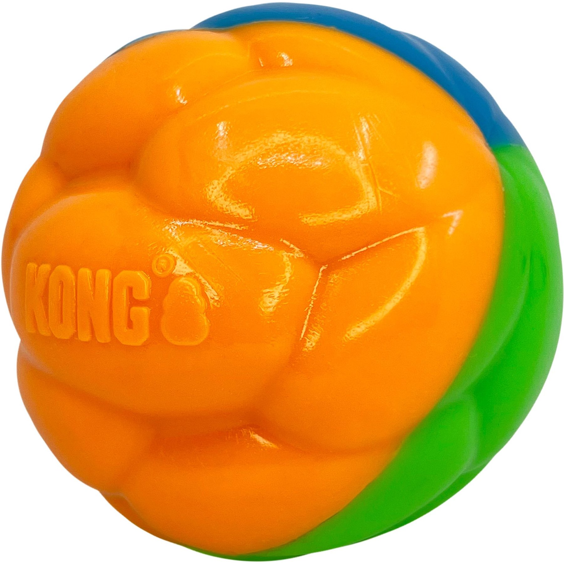 KONG Twistz High-Viz Dog Ropes Tug Toy Ball, Multicolor, Large