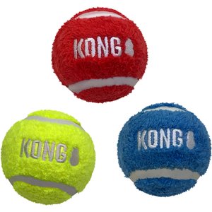 KONG Sport Softies Dog Ball Toy, Assorted, Medium, 3 count
