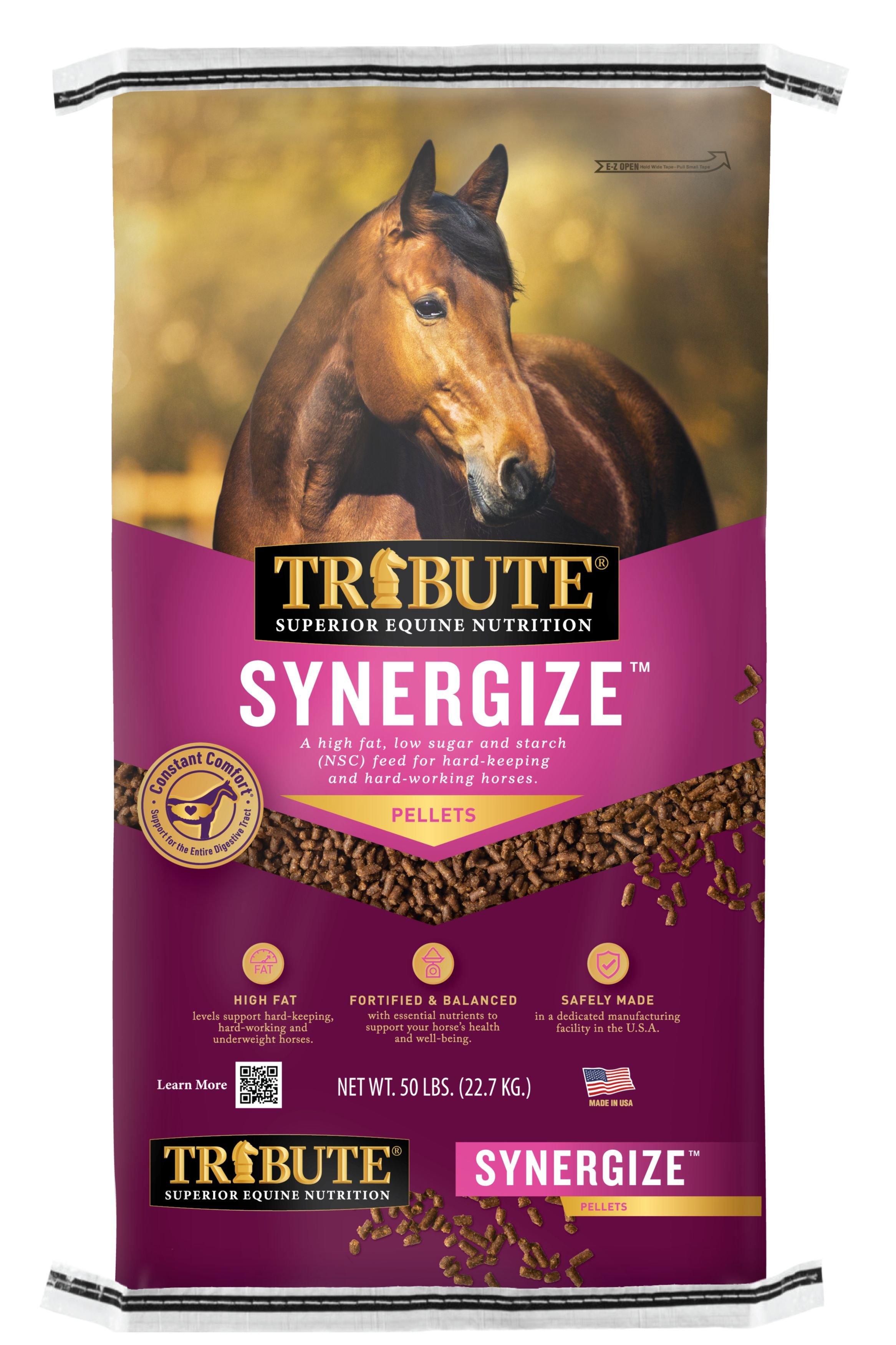 TRIBUTE EQUINE NUTRITION Synergize High Fat Low Sugar & Starch Horse