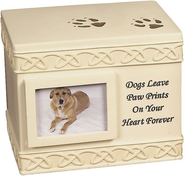 Angelstar box urn on sale dog paw prints